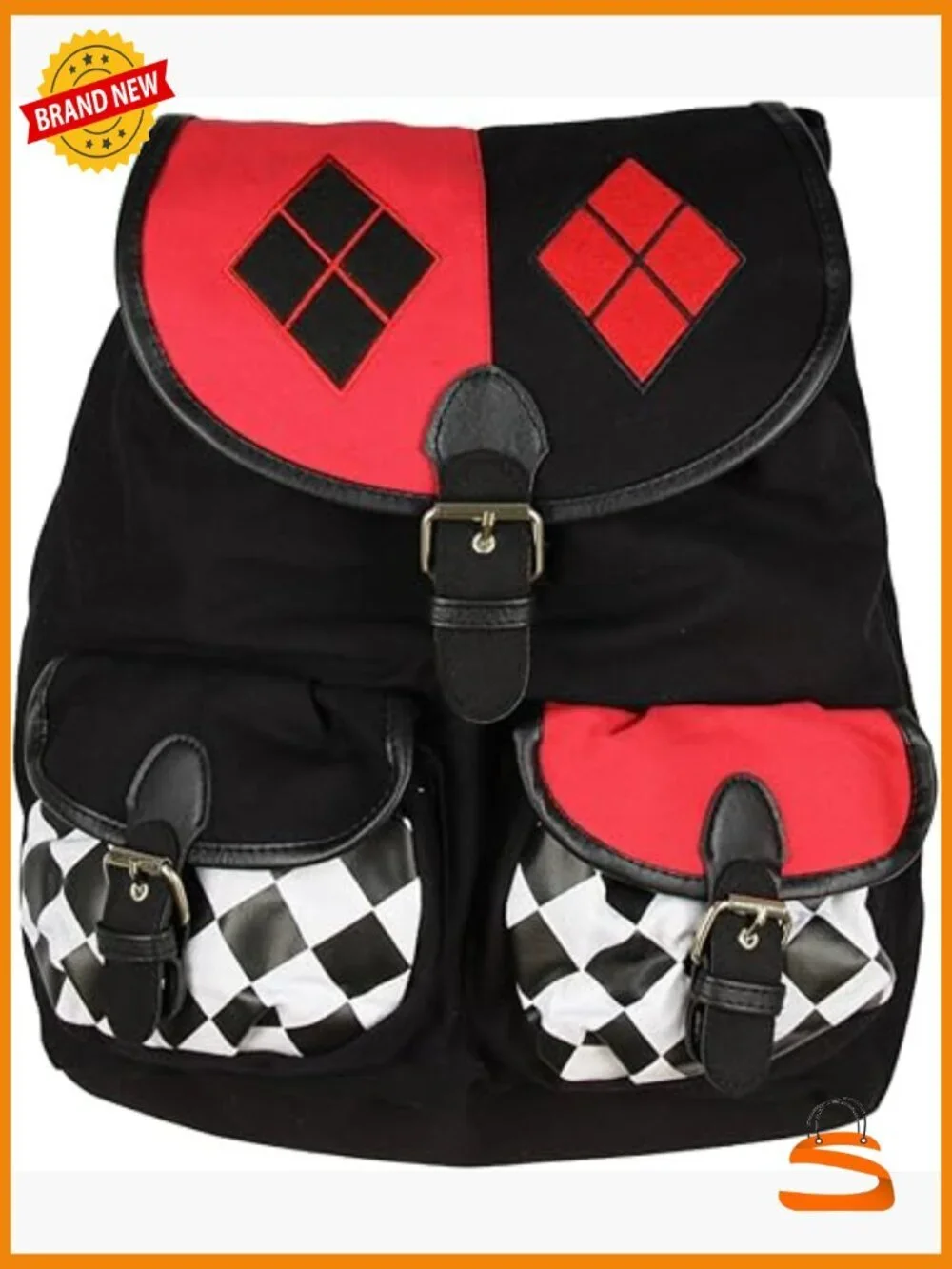 Harley Quinn Daypack Backpack 17 inch Polyester